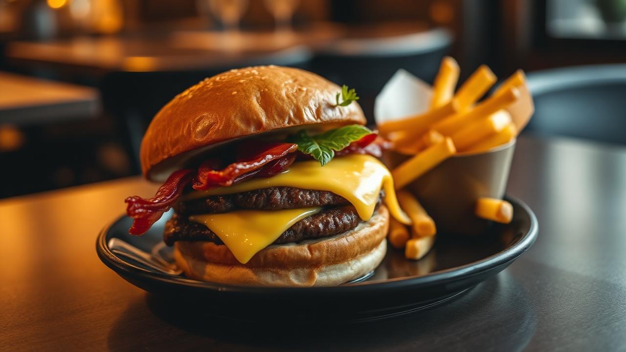 View our Burger menu